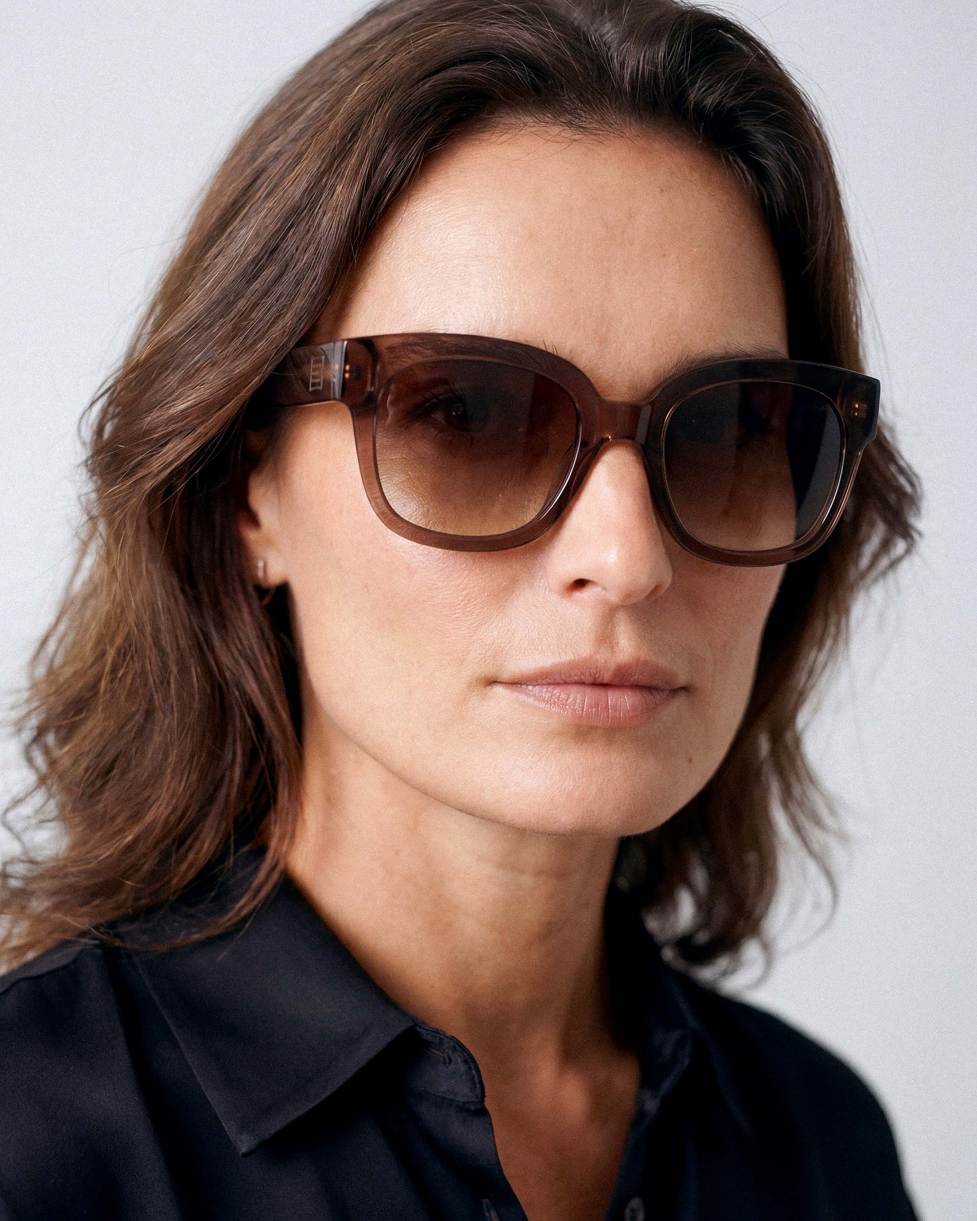 Chloé ブラウン オーバーサイズ サングラス Chloe Chocolate Sunglasses – GLAS Eyewear