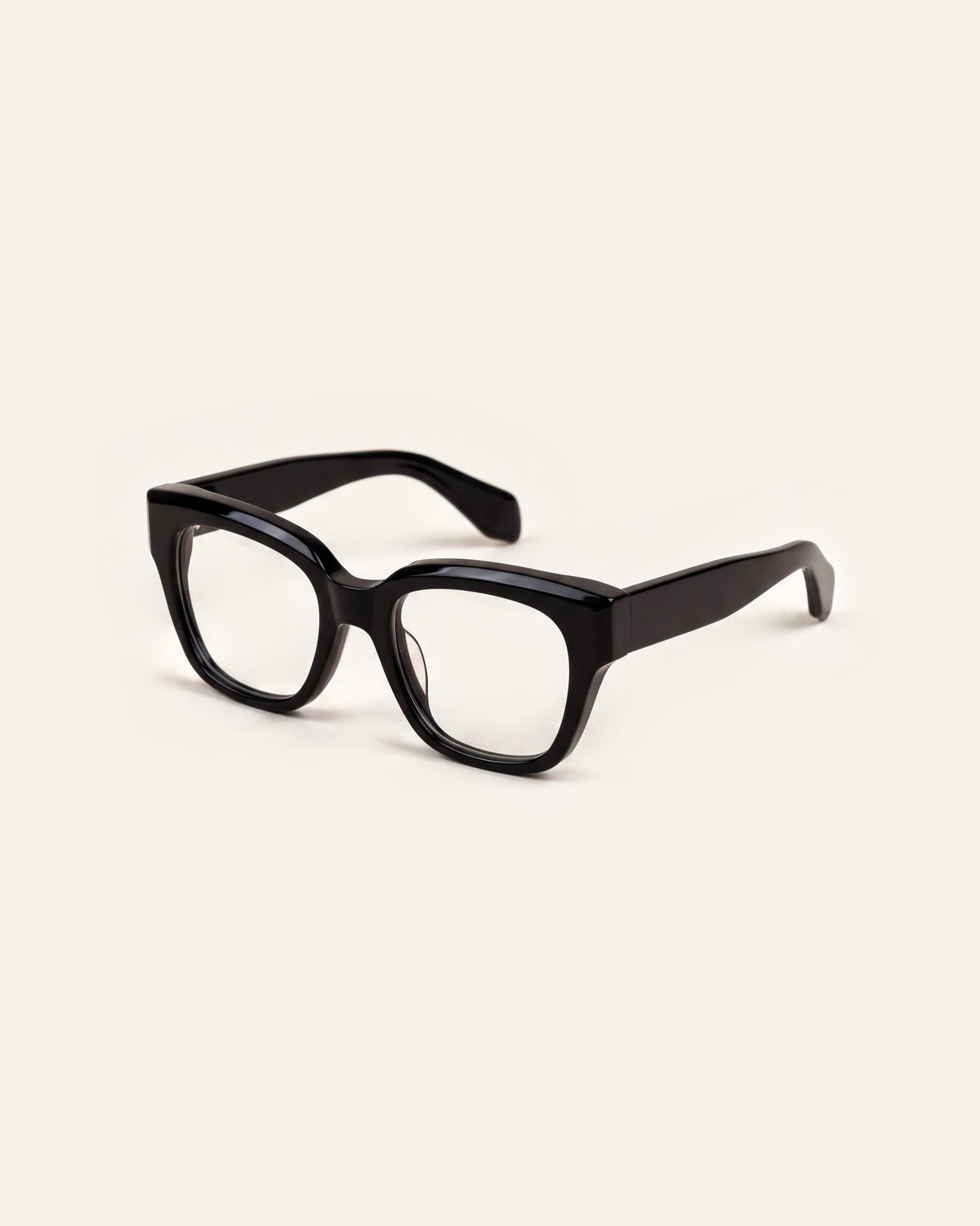 Chloe in black, three-quarter view
