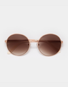 Grace Rose Gold Gradient Brown Sunglasses