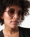 Grace Rose Gold Gradient Brown Sunglasses
