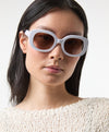 Maj White Sunglasses